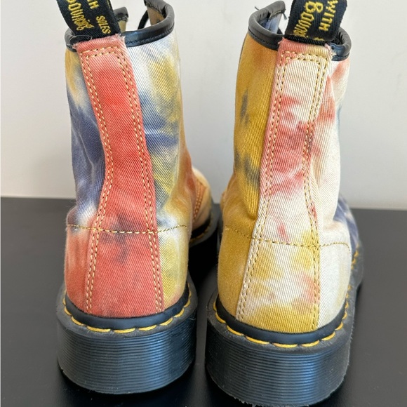 Dr Marten AW004 Castel Tie Dye Canvas Combat Boots Women's Size 6 - Picture 5 of 8